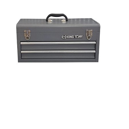 BAU METALICO COM 2 GAVETAS E COM TAMPA SUPERIOR (CINZA) - 87A07-2A-G - KING TONY