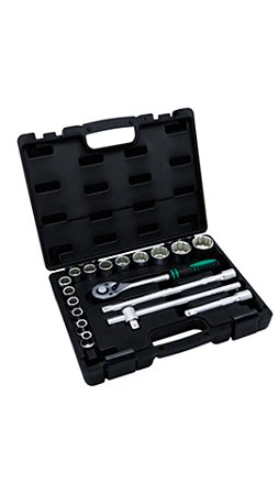 JOGO DE SOQUETES 1/2 POL. COM 18 PCS - 135779 - STELS