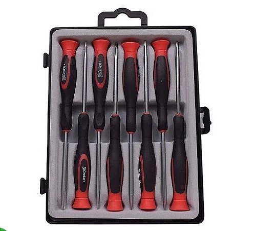 JOGO DE CHAVE DE PRECISAO TORX 5, 6 - PH 0, 00, 000 - SL 2, 2,5, 3  8 PCS - 115899 - MTX