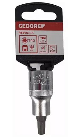 SOQUETE TORX T40 X 1/2 - R62451810 - GEDORE RED