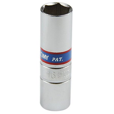 SOQUETE DE VELA SEXTAVADO 16MM X 1/2 - 463516 - KING TONY