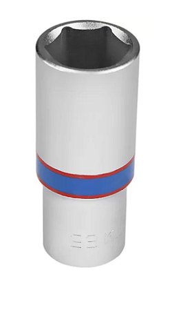 SOQUETE SEXTAVADO LONGO 23MM X 1/2 - 423523M - KING TONY