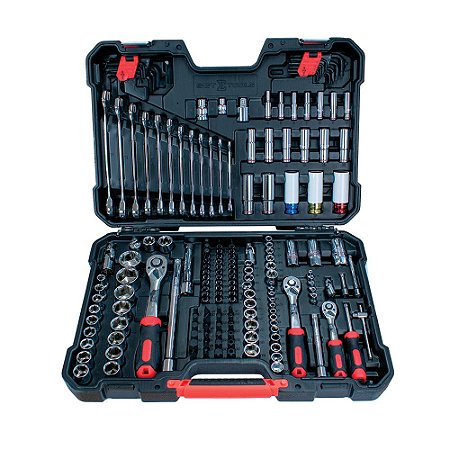 JOGO DE FERRAMENTAS CRV MASTER 178 PECAS PARA OFICINAS - 0699940001 - SIGMA TOOLS