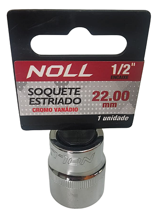 SOQUETE ESTRIADO 22MM X 1/2 - 405,0034 - NOLL