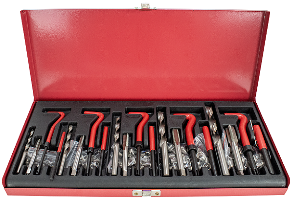 KIT ROSCA POSTICA (M05 - M12) HELICOIL - 131 PECAS - 0699940029 - SIGMA TOOLS