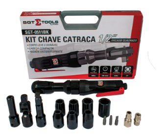 KIT CHAVE CATRACA PNEUMÁTICA 1/2 - SGT-0511BK - SIGMA TOOLS