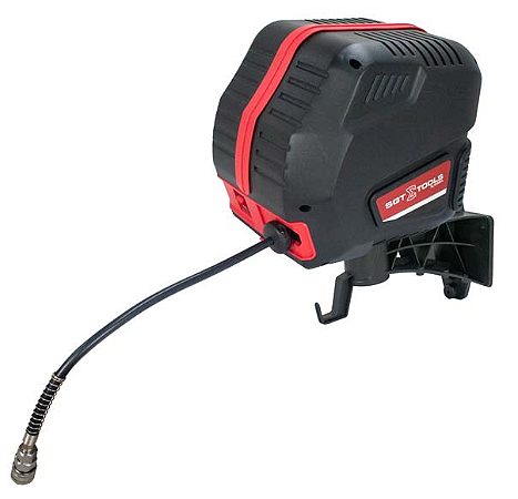 COMPRESSOR DE AR ISENTO DE OLEO COM CARRETEL ENROLADOR 9,5M  MANGUEIRA  1,7HP  6PCM - 127V - 0708010104 - SIGMA TOOLS