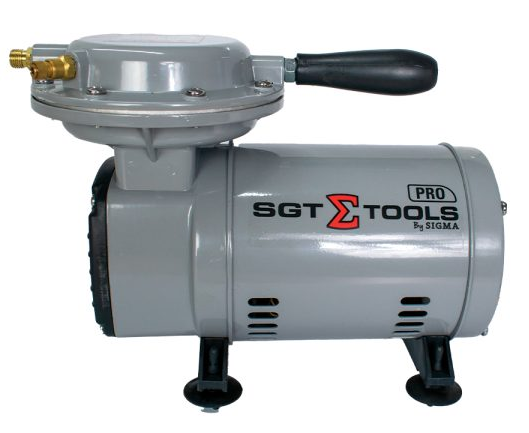COMPRESSOR DE AR DIRETO 2,3 PES 40 PSI MONO BIVOLT COM KIT PISTOLA E MANGUEIRA - 0708010100 - SIGMA TOOLS