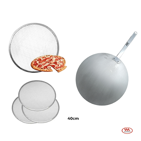 Telas para Pizza 40cm com Pá Pizza 40cm