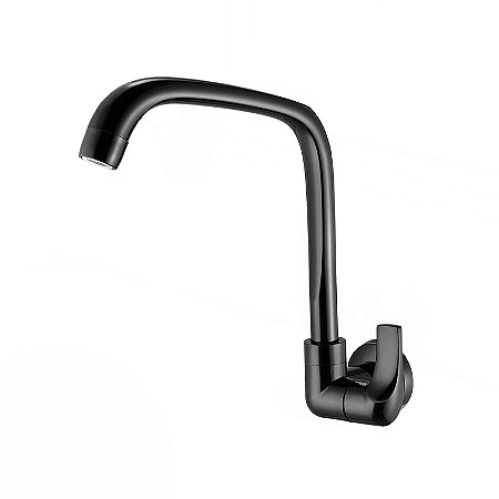 Torneira De Parede Para Cozinha Preto Fosco (Fitt - Lorenzetti)