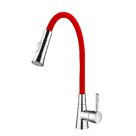 Misturador Monocomando de Mesa Bica Flexível Red Lorenzetti