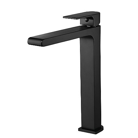 Misturador Monocomando Lavatório de Mesa Bica Alta/ Black Matte Lorenzetti