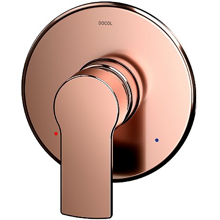 Acabamento Mono. P/ chuveiro e Ducha Higiênica 1/2" Argon cobre polido Docol