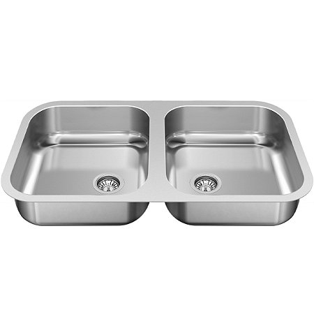 Cuba de Cozinha Dupla Inox Polida 74x40x17cm Ghelplus