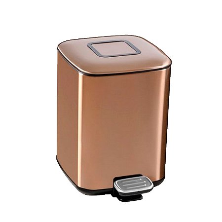 Lixeira Moderna Com Pedal 9l (bronze) DeBacco