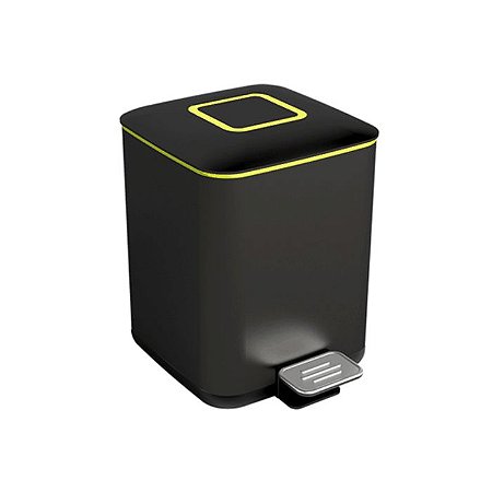 Lixeira Moderna Com Pedal 9l (preta) DeBacco