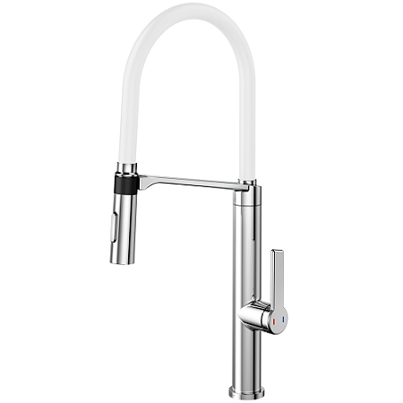 Misturador Monocomando Cozinha Cromado e Branco Docol Doc 00695756
