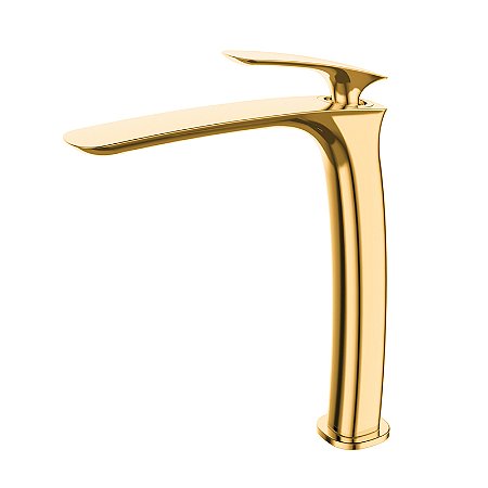 Misturador Monocomando Dourado Gold Lexxa