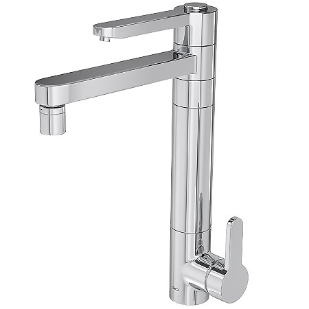 Monocomando Mesa Com Filtro Cozinha Twin Click Cromado Deca