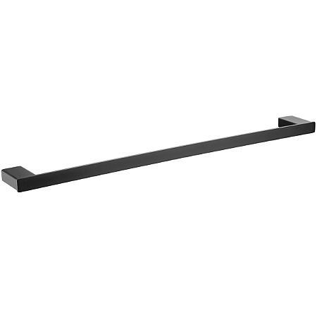 Porta Toalha De Banho 60cm Acab Black Matte Lexxa