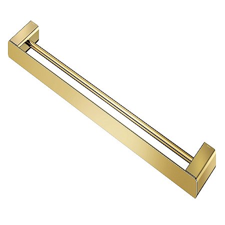 Porta Toalha Duplo Docol Flat Ouro Polido Docol