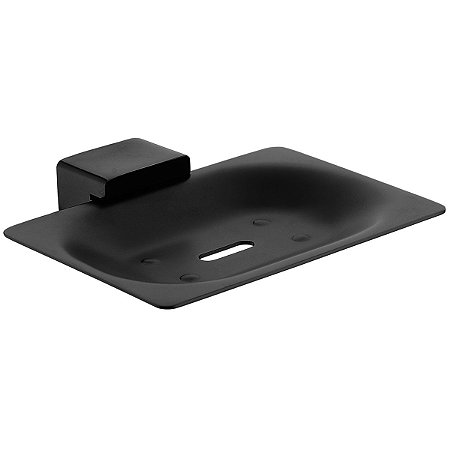 Saboneteira de Parede Black Matte  Lexxa Bagno