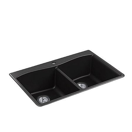 Cuba Preta De Sobrepor Dupla 838X559MM Kohler Kennon