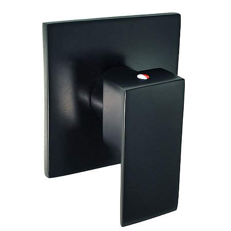 Acabamento Mono. P/ Chuv. Base Docol PF 91 Color Flaunt 1/2'' , Preto Fosco - Perflex