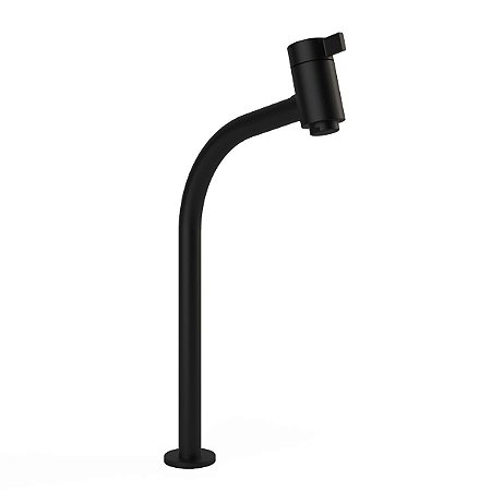 Torneira Banheiro Bica Alta Preto Fosco (1195 PF82 Color Ice - Perflex)