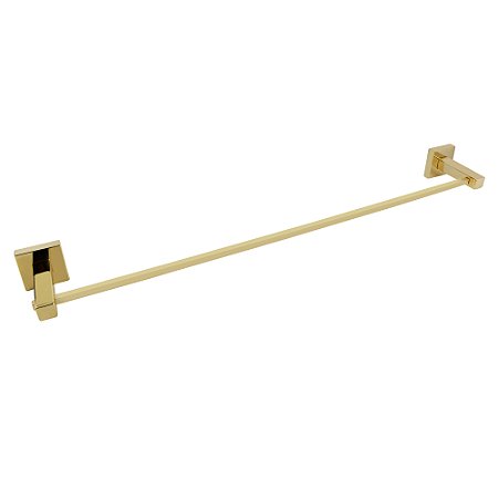 Porta Toalha De Banho 51cm Inox Ouro Square Ducon