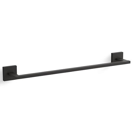 Porta Toalha 457mm Black Matte Square Kohler 23284BR-BL