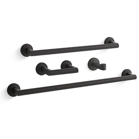 Kit Acessórios para Lavatório Black Matte Kohler Components