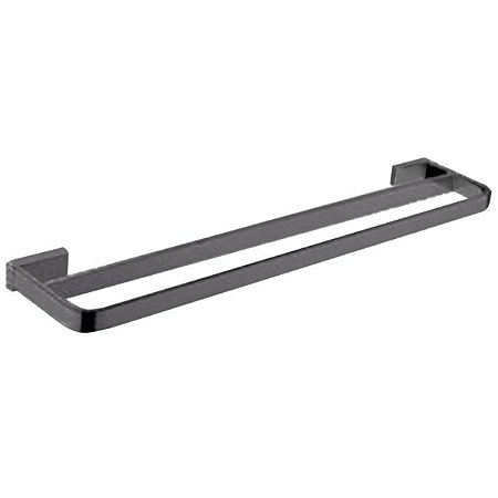 Doka Toalheiro de Parede Duplo Rainbow Gunmetal DK5023GM