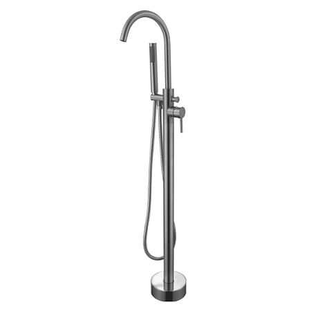 Immersi Misturador de Piso para Banheira com Ducha Manual Amazon Brushed Nickel IM2002BN