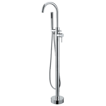Immersi Misturador de Piso para Banheira com Ducha Manual Amazon Chrome IM2002