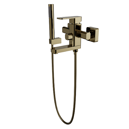 Immersi Misturador de Parede para Banheira com Ducha Manual Purus Gold IM2003GO