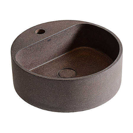 Doka Cuba Redonda com Mesa Dark Red Terrazzo Geostone - DK5051DR
