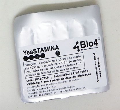 Bio4 - Nutriente Yeastamina - 10un