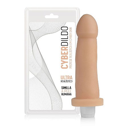 PROTESE CYBER SKIN - 17X4 COM VIBRADOR CYB04