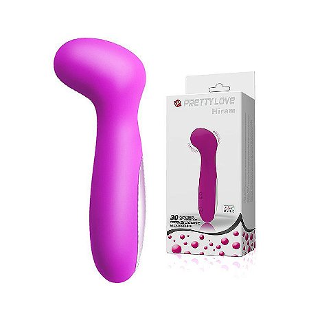 VIBRADOR PONTO G SILICONE RECARREGÁVEL HIRAM - PRETTY LOVE