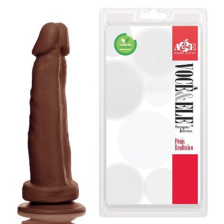 PRÓTESE C/ VENTOSA ADAO23M - 16X4 CM NA COR MARROM