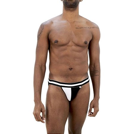 JOCK BÁSICA DUO BRANCO E PRETO MASCULINA SD CLOTHING