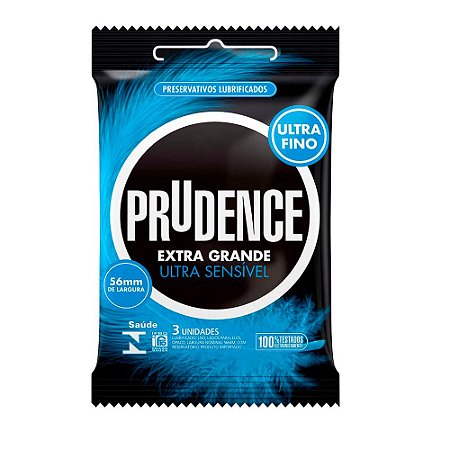 PRESERVATIVO EXTRA GRANDE E ULTRA SENSIVEL 3 UN PRUDENCE