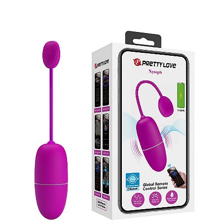 VIBRADOR CAPSULA RECARREGAVEL C/ CONTROLE VIA APP LOVE NYMPH