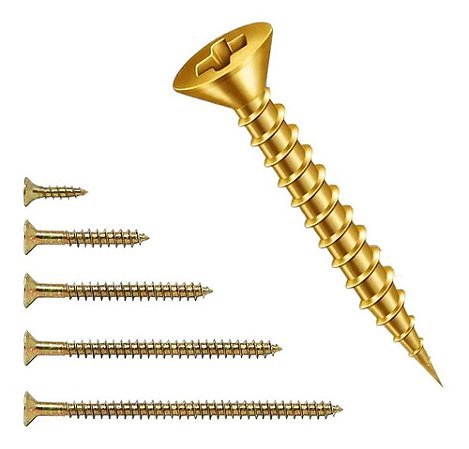 Parafuso Chipboard Cabeça Chata Phillips