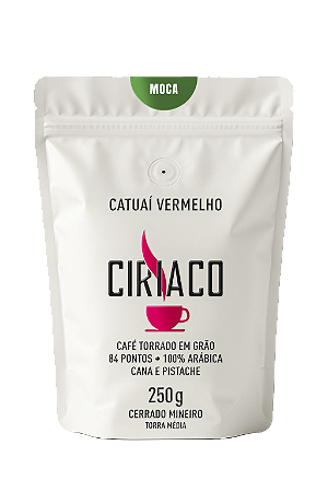 Café Especial Ciriaco, Microlote Catuaí Vermelho 250g, Torra Clara, Frutado, 100% Arábica