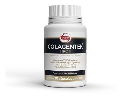 Colágeno Tipo Ii Colagentek Ii (30 Caps) -  Vitafor