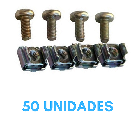 Kit Porca Gaiola M5 50 unidades
