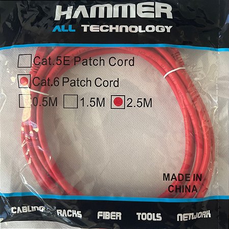 Patch Cord Cat. 6 - Hammer
