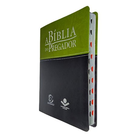 A Bíblia Do Pregador RA Grande Capa Verde Preto - Esperança